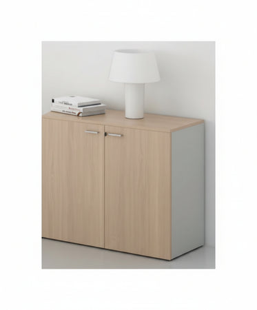 Armadio ad ante battenti con 1 ripiano da ufficio cm. 90x33,7x79,2h