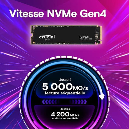Disco rigido cruciale SSD P3 più 1 a PCIe 4.0 NVME M.2 2280