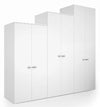 Armadio in legno ad ante battenti per ufficio cm. 90x33,7x117,6h
