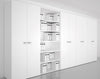 Armadio in legno ad ante battenti per ufficio cm. 90x33,7x117,6h