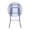 CATE - tavolo catering rotondo in metallo e abs tondo 80 Bianco