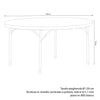 CATE - tavolo catering 120 cm Bianco