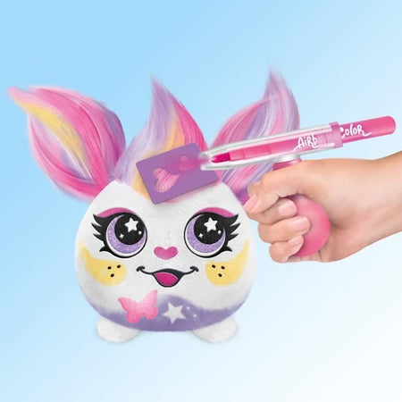 Canal Toys - Airbrush Plush - Mini peluche Hair'iffic da acconciare e decorare con pennarelli - AIR 038 - Modello di peluche casuale