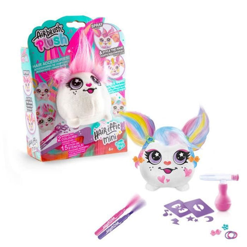 Canal Toys - Airbrush Plush - Mini peluche Hair'iffic da acconciare e decorare con pennarelli - AIR 038 - Modello di peluche casuale