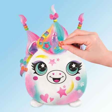 Canal Toys - Peluche Airbrush - Peluche Squishy Hair'iffic da modellare e decorare con spray elettronico, pennarelli, -AIR 040- casuale