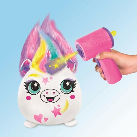 Canal Toys - Peluche Airbrush - Peluche Squishy Hair'iffic da modellare e decorare con spray elettronico, pennarelli, -AIR 040- casuale
