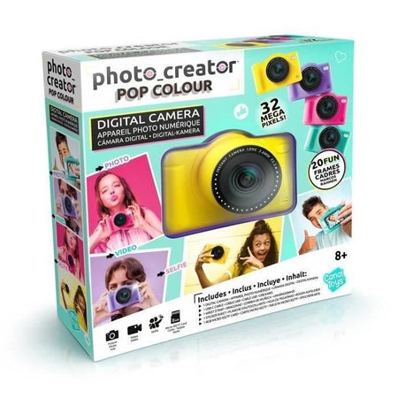 Canal Toys - Photo Creator - Fotocamera digitale pop colore giallo - Con scheda SD da 32 GB inclusa