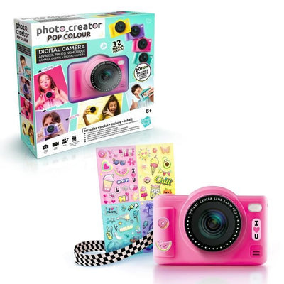 Canal Toys - Photo Creator -Fotocamera digitale pop colore rosa- Con scheda SD da 32 GB inclusa