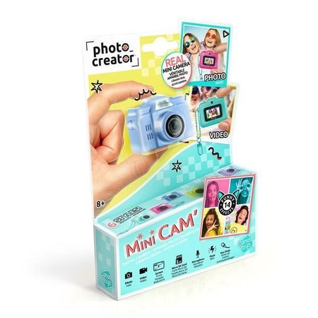 Canal Toys - Photo Creator - Mini Cam' Fotocamera digitale blu - Retro - Con scheda SD da 1 GB inclusa