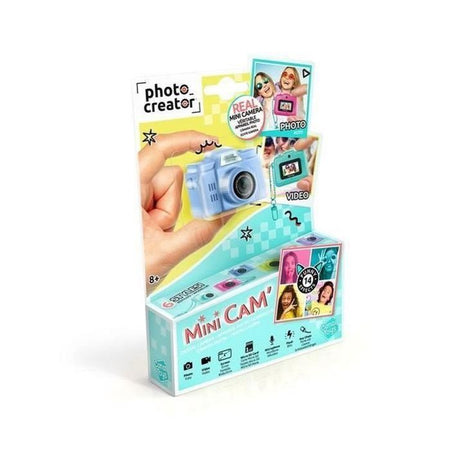 Canal Toys - Photo Creator - Mini Cam' Fotocamera digitale blu - Retro - Con scheda SD da 1 GB inclusa