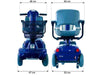 Scooter elettrico per disabili 4 ruote CTM Piscis, 135 kg max