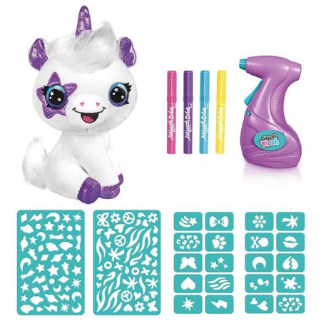 CANAL TOYS - Style 4 ever - Il mio unicorno di peluche da personalizzare - Peluche Spray Art - OFG 228