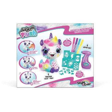 CANAL TOYS - Style 4 ever - Il mio unicorno di peluche da personalizzare - Peluche Spray Art - OFG 228