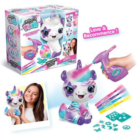 CANAL TOYS - Style 4 ever - Il mio unicorno di peluche da personalizzare - Peluche Spray Art - OFG 228