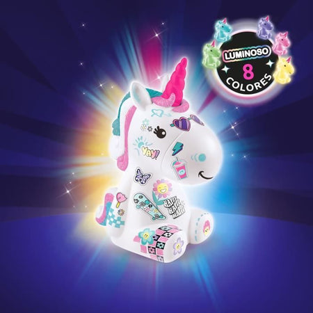 Canal Toys Style 4 Ever - Y2K Unicorno luminoso fai-da-te da decorare - Edizione da collezione - Hobby creativi per bambini - OFG 293
