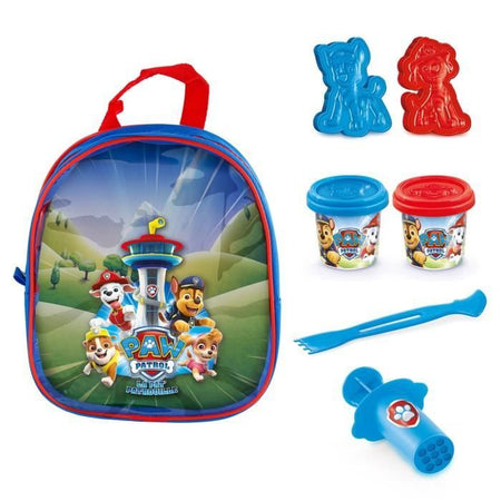 Pat Patrol - Zaino pieno di pasta modellabile e accessori - Tempo libero creativo - PPC 031 - Canal Toys