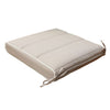 KING - cuscino per seduta idrorepellente 40x40 Tortora