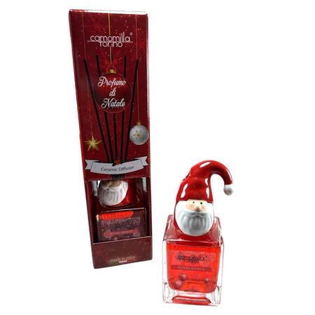 Diffusore Natale Cubo 100ml Testa in Ceramica