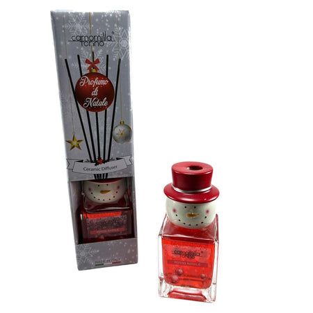 Diffusore Natale Cubo 100ml Testa in Ceramica 3