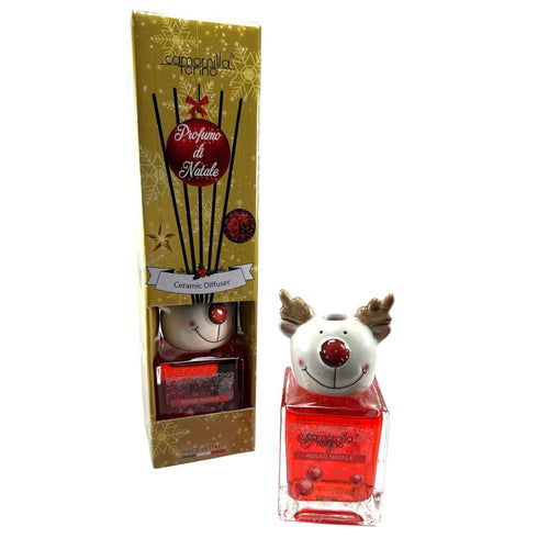 Diffusore Natale Cubo 100ml Testa in Ceramica 2