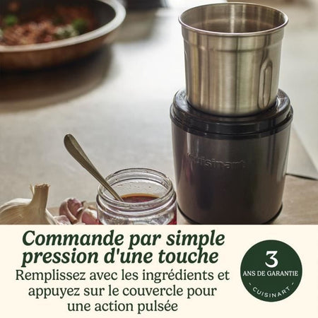 Macina spezie - CUISINART - Funzionamento a impulsi - 2 ciotole con coperchio - Blu notte