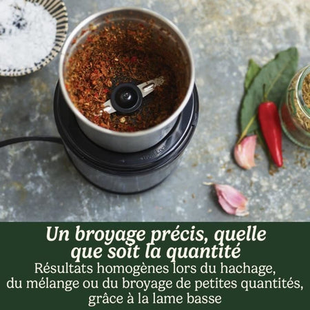 Macina spezie - CUISINART - Funzionamento a impulsi - 2 ciotole con coperchio - Blu notte