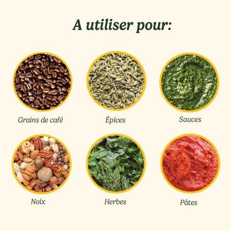 Macina spezie - CUISINART - Funzionamento a impulsi - 2 ciotole con coperchio - Blu notte