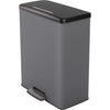 Pattumiera rettangolare Duo - DECO BIN - CURVER - 52L (26+26L) - 49 x 32 x 61 cm - Antracite