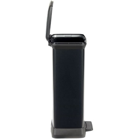CURVER Decobin Cestino Rettangolare - 50 L - Nero Carbonio