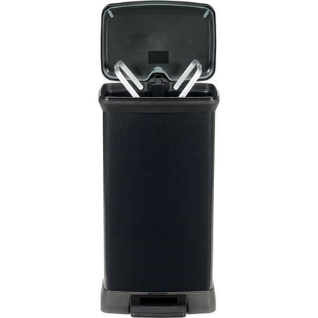 CURVER Decobin Cestino Rettangolare - 50 L - Nero Carbonio