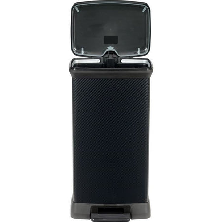 CURVER Decobin Cestino Rettangolare - 50 L - Nero Carbonio