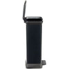 CURVER Decobin Cestino Rettangolare - 50 L - Nero Carbonio