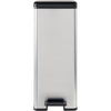 Pattumiera Slim - SLIM BIN - CURVER - 40L - Salvaspazio - 40 x 25 x 61 cm - Grigio metallizzato