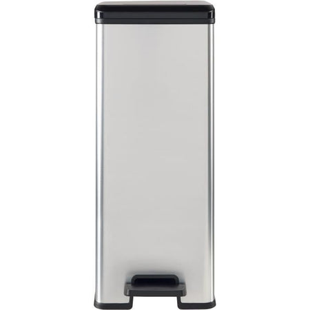Pattumiera Slim - SLIM BIN - CURVER - 40L - Salvaspazio - 40 x 25 x 61 cm - Grigio metallizzato