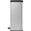 Pattumiera rettangolare - DECO BIN - CURVER - 65L - Design moderno - 49 x 29 x 61 cm - Grigio metallizzato