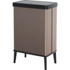 Cestino da terra - VERTO - CURVER - Apertura touch - 54 L - Rosa perla