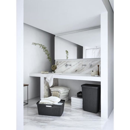 Cassapanca per la biancheria - CURVER - Juta 58L - 70% Plastica riciclata - 34x43x60 cm - Contemporaneo