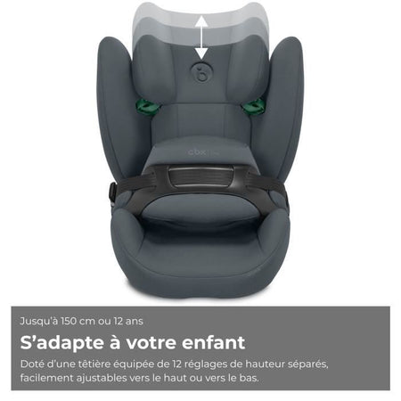 CBX BY CYBEX - Seggiolino auto Gr. 1/2/3 Pallas B i-Size Cobblestone Grigio-Grigio scuro - Grigio