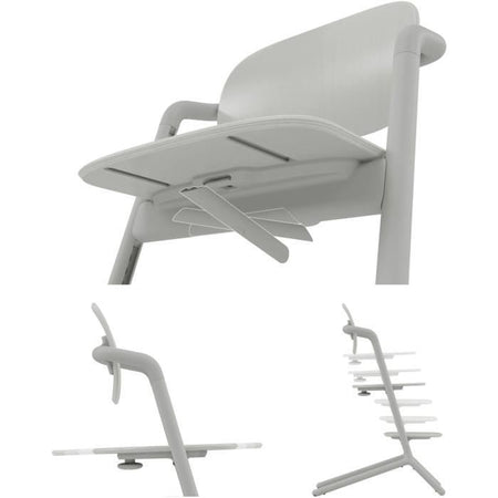 Seggiolone evolutivo CYBEX LEMO 2 - Grigio - Regolabile in altezza e profondità
