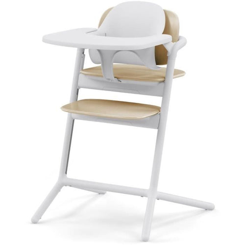 CYBEX - Pacchetto Lemo 2 3 in 1 con seggiolone regolabile, set per bambini e vassoio - Bianco sabbia
