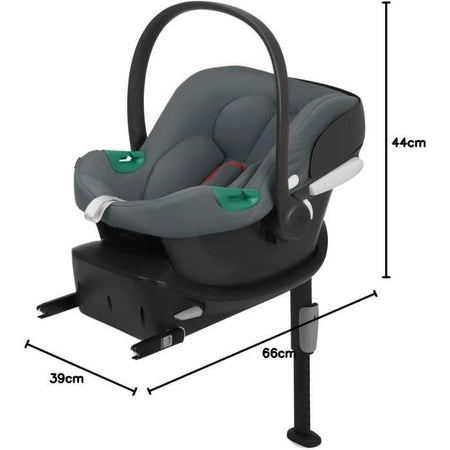 Sedile automatico aton b2 i -zeize - base uno incluso - gruppo 0+ - grigio in acciaio