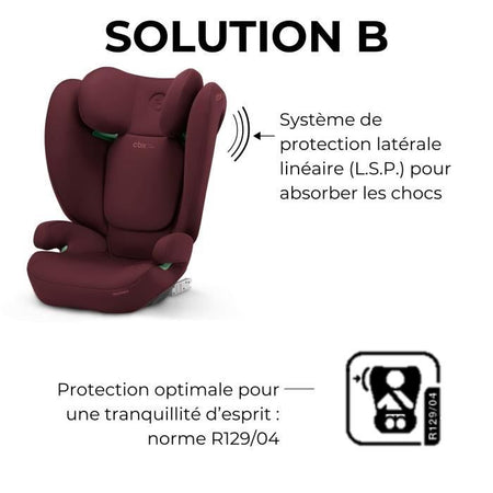 Soluzione AUTO SEP B I -fix Dynamic Red Cybex - Gruppo 2/3 - rosso