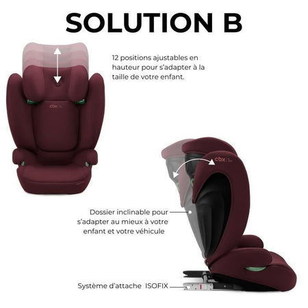 Soluzione AUTO SEP B I -fix Dynamic Red Cybex - Gruppo 2/3 - rosso