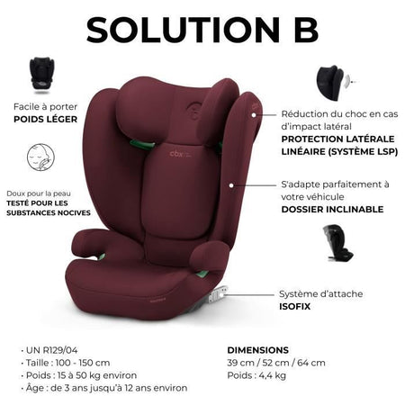 Soluzione AUTO SEP B I -fix Dynamic Red Cybex - Gruppo 2/3 - rosso