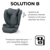 Soluzione automatica B I -fix in acciaio grigio cybex - gruppo 2/3 - grigio