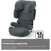 Soluzione automatica B I -fix in acciaio grigio cybex - gruppo 2/3 - grigio