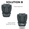 Soluzione automatica B I -fix in acciaio grigio cybex - gruppo 2/3 - grigio