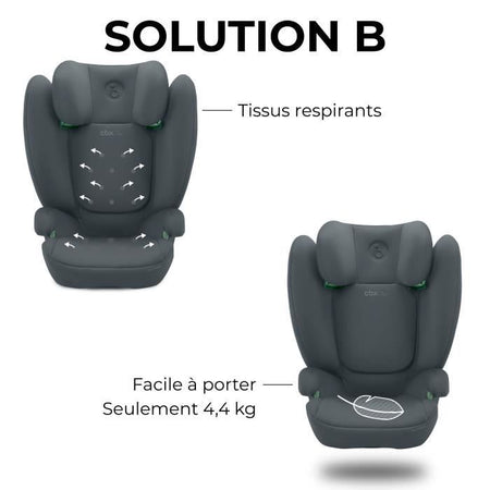 Soluzione automatica B I -fix in acciaio grigio cybex - gruppo 2/3 - grigio