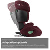 Seggiolino auto CYBEX Solution X i-Fix - Da 3 a 12 anni - Rumba Rosso