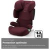 Seggiolino auto CYBEX Solution X i-Fix - Da 3 a 12 anni - Rumba Rosso